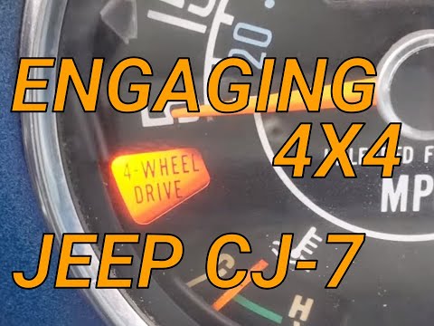 4X4! How to put the CJ-7 in 4 wheel drive in seconds