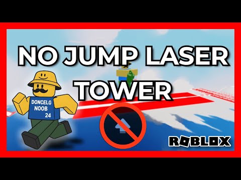 The Laser Tower is Easy, But Don't Jump!! (VIP & Robux Giveaway)