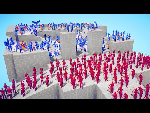 200x FARMER ARMY 👑 vs ⚔️ 100x MELEE & RANGED ARMY / Totally Accurate Battle Simulator ( TABS )