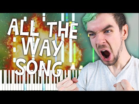 All the Way (Jacksepticeye Song) - Schmoyoho [Synthesia Piano Cover]