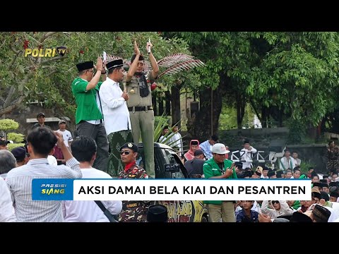 KAPOLRES PIMPIN PENGAMANAN AKSI DAMAI BANOM NU BOYOLALI BELA KIAI &amp; PESANTREN