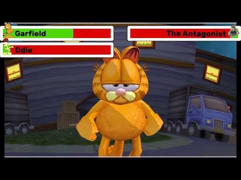 Garfield: Lasagna World Tour : First Chase With Heatlhbars