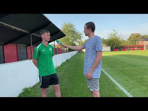 Matthias Stienlet van Sparta Haacht na de overwinning tegen BHS United