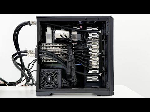 $40,000 RTX 5090 7GPU Watercooled Workstation Build