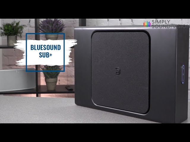 BLUESOUND PULSE SUB WIRELESS HIGH-RES POWERED SUBWOOFER BLACK in Speakers in Markham / York Region