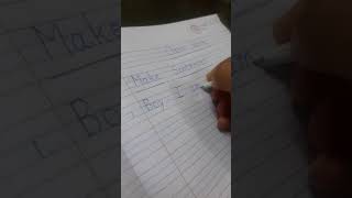 U.K.G English Make Sentence