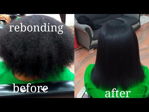 how to do hair   rebonding + smoothening full tutorial video (step by step in Hindi)