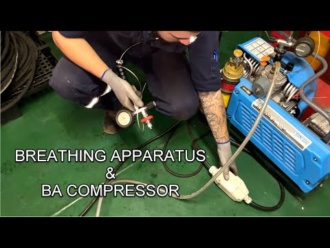 Breathing Apparatus. How to refill BA Compressor Junior II