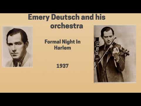 Emery Deutsch and his orchestra - Formal Night In Harlem - 1937 (instrumental)