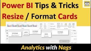 How to format Multiple Cards or Visuals Quickly in Power BI | Power BI Tips and Tricks
