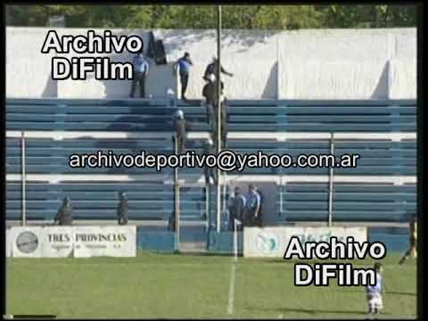 Incidentes en Huracan de Corrientes vs Godoy Cruz de Mendoza - DiFilm 1999
