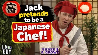 Jack Tripper pretends to be a teppanyaki chef