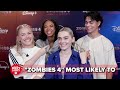 Zombies 4 Cast Pick Who S Most Likely To Take Something From Set And Plan The Weekend Hangout