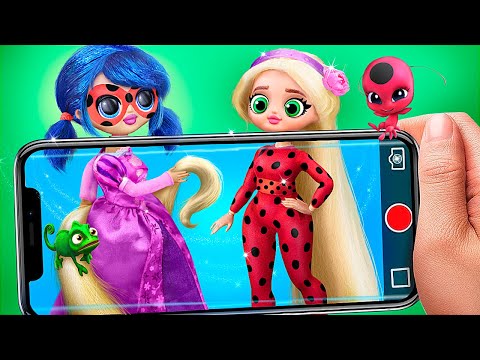 Ladybug y Rapunzel Intercambiaron Universos / 11 Trucos para LOL OMG
