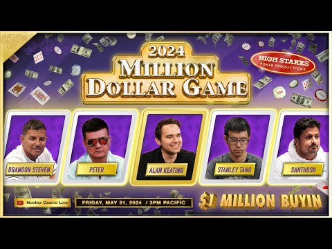 $1 MILLION BUYIN! Alan Keating, Tom Dwan, Santhosh & Peter! $1,000/2,000 - MILLION DOLLAR GAME!!