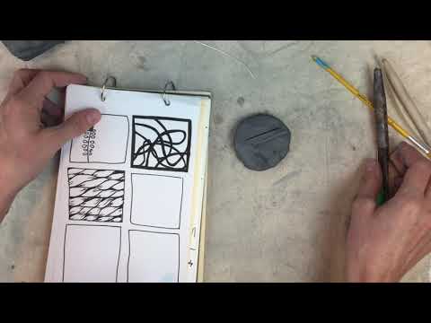 Exploring texture on clay