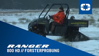 preview picture of video 'POLARIS Ranger 800HD -  Forsterprobung Raupenkette'