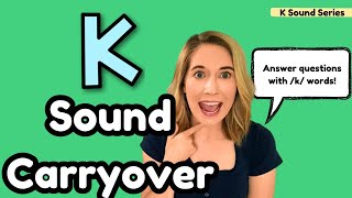 Speech Therapy for Kids: /k/ Sound Carryover Practice with Fun Picture Scenes