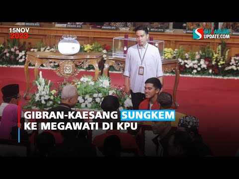 Gibran-Kaesang Sungkem Ke Megawati Di KPU
