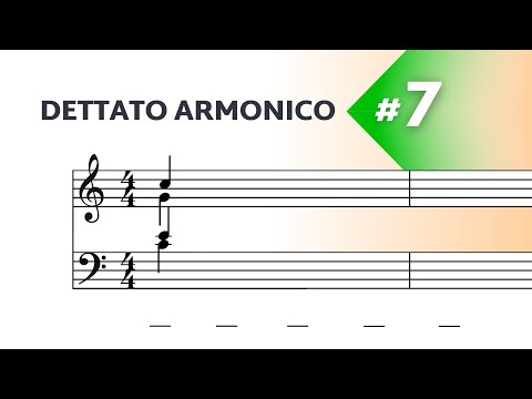 Dettato Armonico a 4 voci - Livello facile N°7