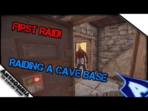 FIRST RUST RAID | 12 C4 From Vanilla Mega Base | New Cave Base Raid | Gameplay
