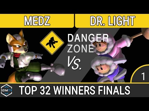 Danger Zone - Medz (Fox) vs. Dr. Light (ICs) - SSBM Singles Top 32 Winners Finals - Smash Melee