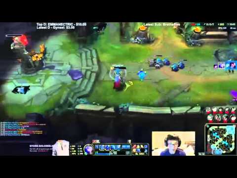 Doublelift Outplay on Ashe w/ Bjergsen duo