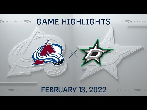 NHL Highlights | Avalanche vs. Stars - Feb 13, 2022