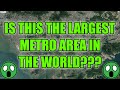 HUGE Metro Area vs 5 LARGEST US Cities (City Area Size Comparison From Sky)