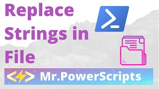Replace STRINGS in file/files with Powershell!