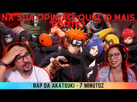 Roqueiros reagindo a Rap da Akatsuki (Naruto) [Primeira reação Vida sem trilhos] REACT VST