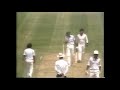 Mohammad Azharuddin clean bowled by off-spinner Tauseef Ahmed