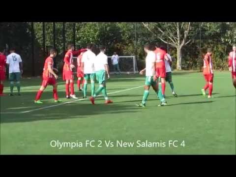 DIVISION 1: Olympia FC 2 Vs New Salamis FC 4  - 9/10/2016