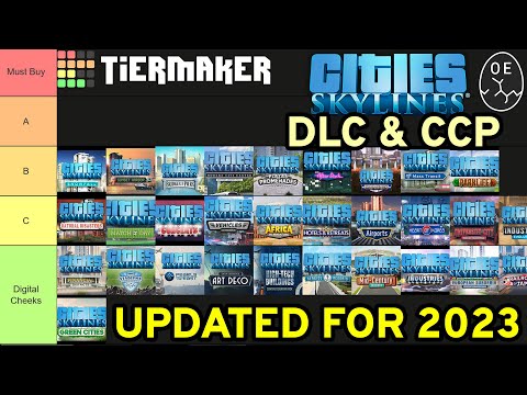 The ULTIMATE DLC & CCP Tier List For Cities Skylines In 2023!