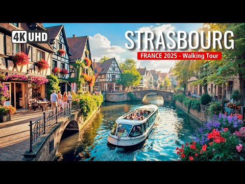 STRASBOURG Walking Tour 🏰 France 🇫🇷 | Stroll through Strasbourg, France’s Most Magical Town! [4K60]