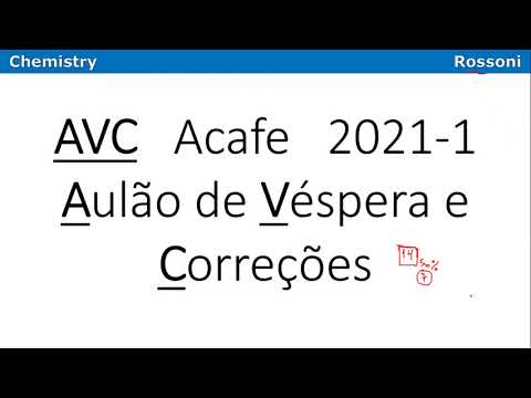 AVC  Aulão - Revisão ACAFE 2021-1 verão