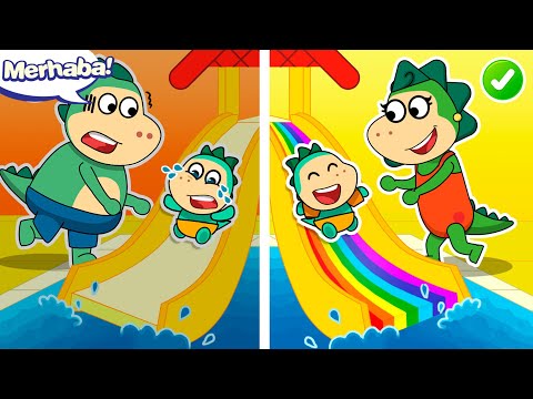 🏖 Havuzda Güvenlik İpuçları Öğrenin 💦 Küçük Ejderhalarla | Çocuklar İçin Eğlenceli Hikayeler