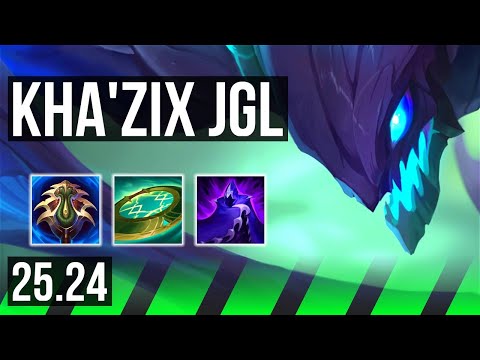 KHA'ZIX vs EKKO (JGL) | Good KDA: 21/1/4 | EUW Master | 25.24