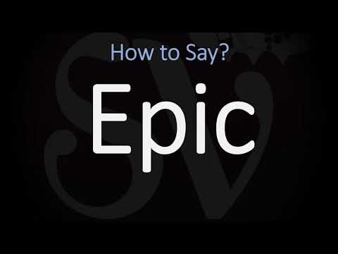 Part of a video titled How to Pronounce Epic? (CORRECTLY) - YouTube