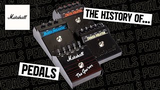 Video thumbnail for History of Pedals | Supa Fuzz, Supa Wah, The Guv'nor, Mark I & II Series, DRP-1 | Marshall by Marshall
