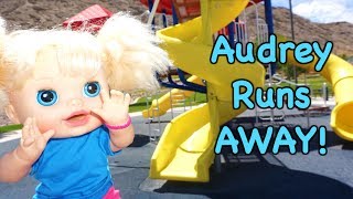 BABY ALIVE Audrey Runs Away Video At The Park!