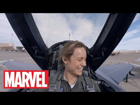 [캡틴 마블] 브리 라슨의 비행 장면 비하인드
