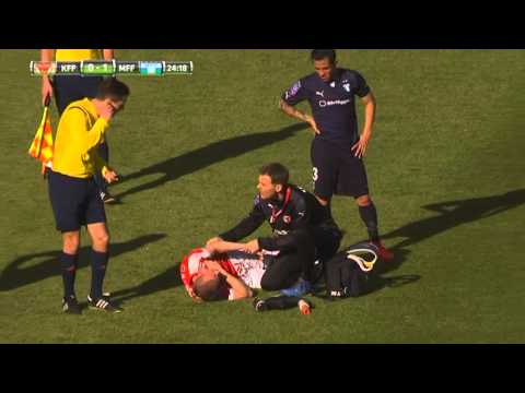 Skräckskada på Eriksson i KFF - TV4 Sport