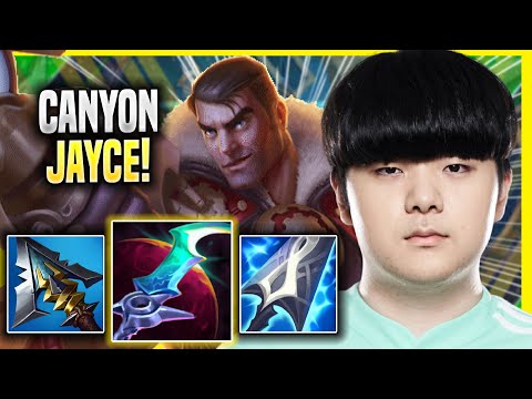 CANYON DOMINATING WITH JAYCE! - DK Canyon Plays Jayce TOP vs Graves! | Season 2022
