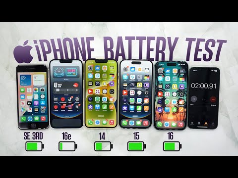 iPhone 16e Ultimate Battery Life Drain Test! (16 vs 15 vs 14 vs SE3)
