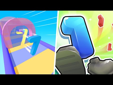 Math Race 3D vs Number Run 3D - Max Levels Gameplay (Part 1) 123456789