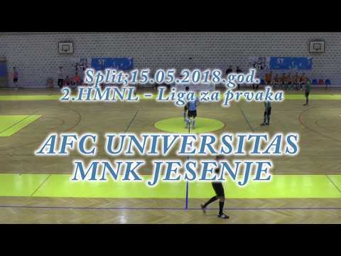 2.HMNL Liga za prvaka -  MNK Universitas - MNK Jesenje (Sažetak)