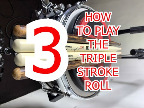how to play the 3 triple stroke roll drum rudiment