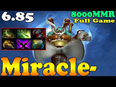 Dota 2 - Miracle- 8000 MMR Plays Gyrocopter - Full Game - Ranked Match Gameplay!
