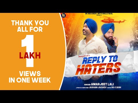 Reply To Haters — watch video